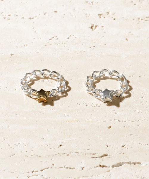 Soierie（ソワリー）の「ステラ エレメント スモール リング / Stella element small ring（リング・レディース・シルバー/シルバー×ゴールド・FREE）」の5枚目の写真