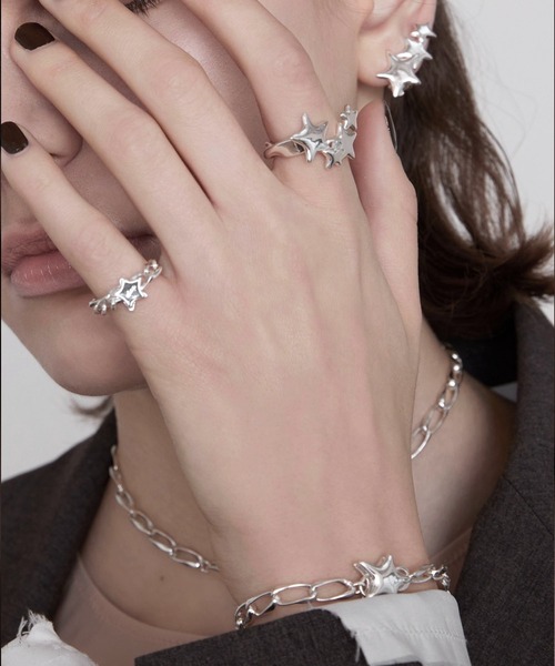 Soierie（ソワリー）の「ステラ エレメント スモール リング / Stella element small ring（リング・レディース・シルバー/シルバー×ゴールド・FREE）」の6枚目の写真