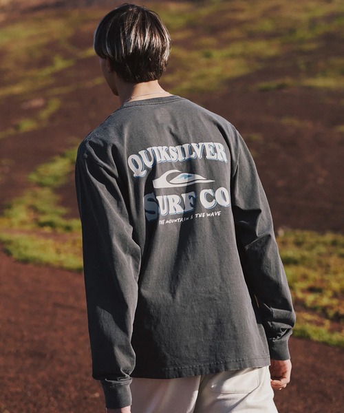 Quiksilver(クイックシルバー)の「QUIKSILVER/クイックシルバー 長袖 Tシャツ ロンT ロゴ バックプリント QLT264006(Tシャツ/カットソー・メンズ・ブラック/ベージュ/ホワイト・L/M)」の3枚目の写真