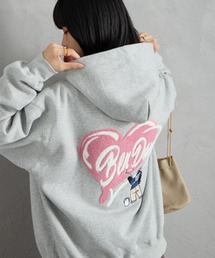 【WEB限定】[BEN DAVIS/ベンデイビス] HEARTY GORILLA サガラ刺繍ジップパーカー