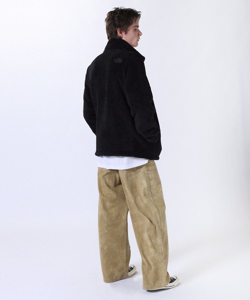 THE NORTH FACE(ザノースフェイス)の「THE NORTH FACE WHITE LABEL 【日本未発売】 フリース ジップアップボアジャケットCOMFY ALPHA FLEECE ZIP UP(ブルゾン・メンズ・ブラック系/ブラウン/アイボリー/グレー/ブラック系1・XL/S/L/M)」の22枚目の写真