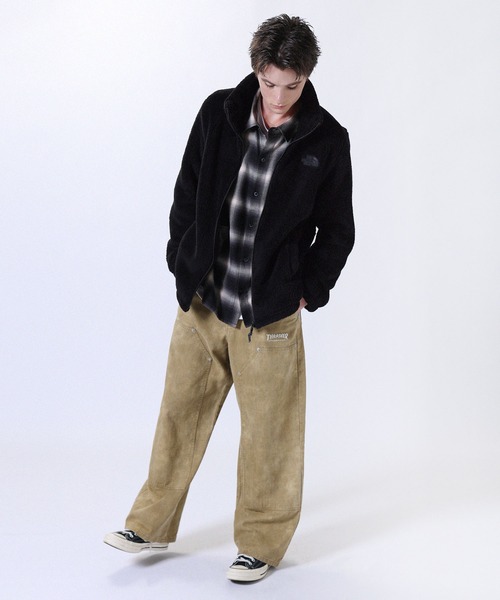 THE NORTH FACE(ザノースフェイス)の「THE NORTH FACE WHITE LABEL 【日本未発売】 フリース ジップアップボアジャケットCOMFY ALPHA FLEECE ZIP UP(ブルゾン・メンズ・ブラック系/ブラウン/アイボリー/グレー/ブラック系1・XL/S/L/M)」の21枚目の写真
