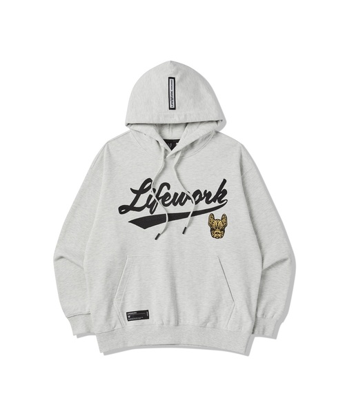 LIFE WORK(ライフワーク)の「チェーンステッチフードパーカー(パーカー・レディース・ブラック/オートミール・LARGE/SMALL/MEDIUM)」の2枚目の写真