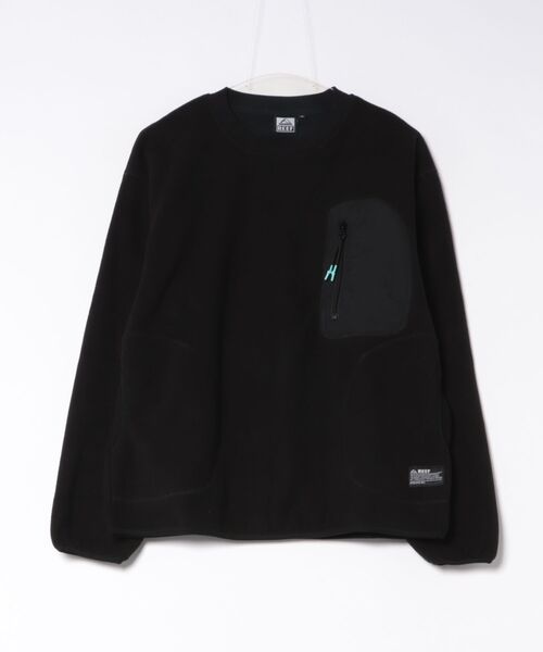 REEF(リーフ)の「REEF メンズ ACTIVE FLEECE PULLOVER フリースプルオーバー /保温蓄熱 【2026年秋冬モデル】(スウェット・メンズ・カーキ/ブラック系その他・MEDIUM/LARGE/X-LARGE)」の1枚目の写真