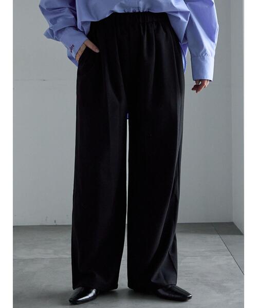 Te chichi(テチチ)の「イージーワイドパンツ(その他パンツ・レディース・チャコールグレー/ベージュ/ブラック・F)」の2枚目の写真