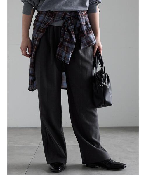 Te chichi(テチチ)の「イージーワイドパンツ(その他パンツ・レディース・チャコールグレー/ベージュ/ブラック・F)」の18枚目の写真