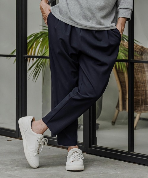 CAMBIO(カンビオ)の「mp15526- Pinstripe Tapered Pants テーパードパンツ(A76526cmb)(その他パンツ・メンズ・ブラック/ネイビー/チャコール/グレー/オフホワイト・S/M/L)」の5枚目の写真