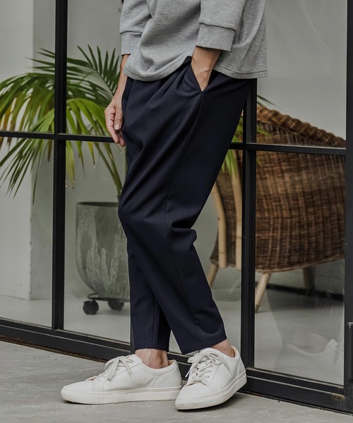 CAMBIO(カンビオ)の「mp15526- Pinstripe Tapered Pants テーパードパンツ(A76526cmb)(その他パンツ・メンズ・ブラック/ネイビー/チャコール/グレー/オフホワイト・S/M/L)」の11枚目の写真