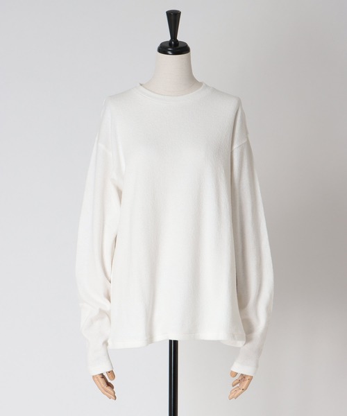 DRESSLAVE(ドレスレイブ)の「airy soft jersey crew neck pull(Tシャツ/カットソー・レディース・ホワイト/ベージュ・38)」の14枚目の写真