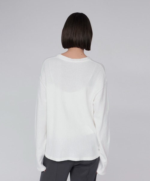 DRESSLAVE(ドレスレイブ)の「airy soft jersey crew neck pull(Tシャツ/カットソー・レディース・ホワイト/ベージュ・38)」の9枚目の写真