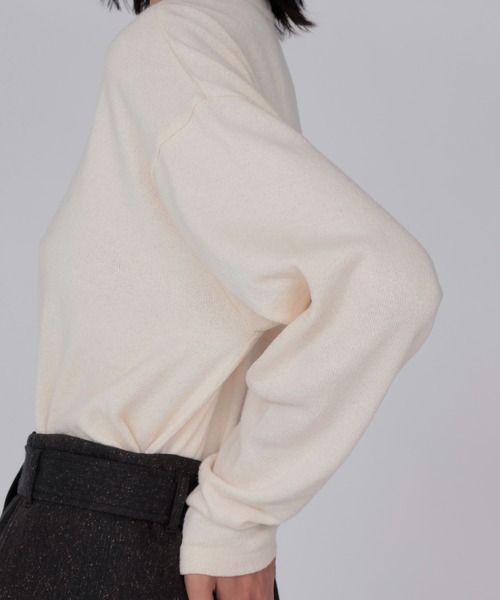 DRESSLAVE(ドレスレイブ)の「airy soft jersey crew neck pull(Tシャツ/カットソー・レディース・ホワイト/ベージュ・38)」の13枚目の写真
