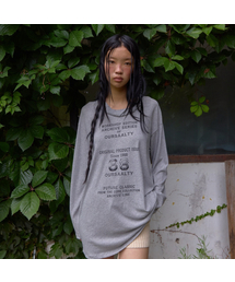 Raw Twist Tシャツ / メランジグレー