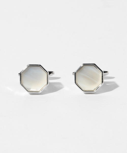 BEAMS F（ビームスエフ）の「ElizabethParker / オクタゴンカフリンクス（カフリンクス・メンズ・ブルー/ブラック/ホワイト・ONE SIZE）」の12枚目の写真