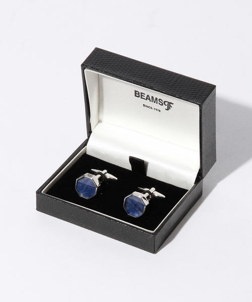 BEAMS F（ビームスエフ）の「ElizabethParker / オクタゴンカフリンクス（カフリンクス・メンズ・ブルー/ブラック/ホワイト・ONE SIZE）」の4枚目の写真