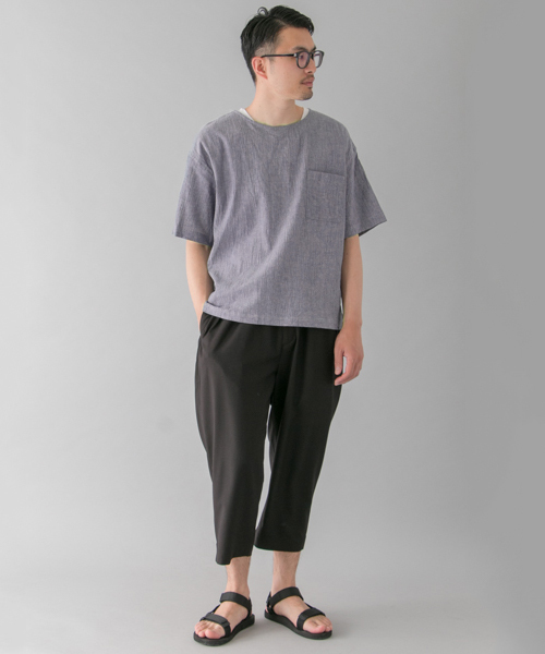 URBAN RESEARCH（アーバンリサーチ）の「UR スペック楊柳シャツTee（シャツ/ブラウス・メンズ・ブルー系その他/ホワイト系その他/ブルー・MEDIUM/LARGE）」の12枚目の写真