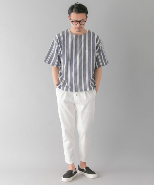 URBAN RESEARCH（アーバンリサーチ）の「UR スペック楊柳シャツTee（シャツ/ブラウス・メンズ・ブルー系その他/ホワイト系その他/ブルー・MEDIUM/LARGE）」の13枚目の写真