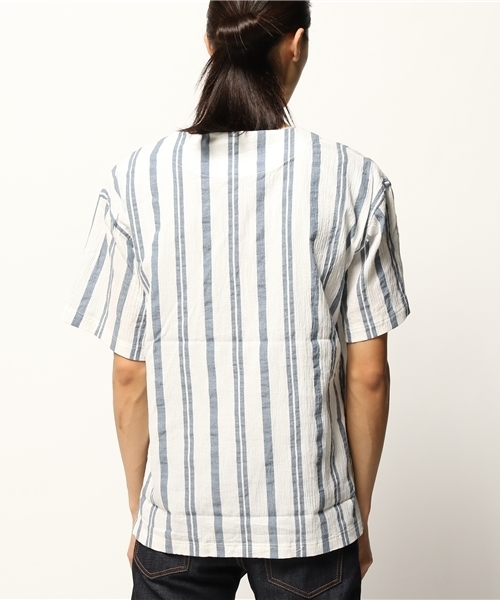 URBAN RESEARCH（アーバンリサーチ）の「UR スペック楊柳シャツTee（シャツ/ブラウス・メンズ・ブルー系その他/ホワイト系その他/ブルー・MEDIUM/LARGE）」の5枚目の写真