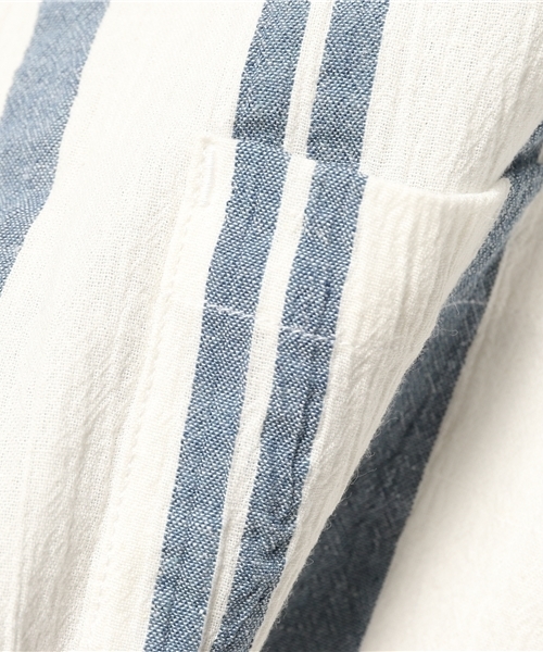 URBAN RESEARCH（アーバンリサーチ）の「UR スペック楊柳シャツTee（シャツ/ブラウス・メンズ・ブルー系その他/ホワイト系その他/ブルー・MEDIUM/LARGE）」の10枚目の写真