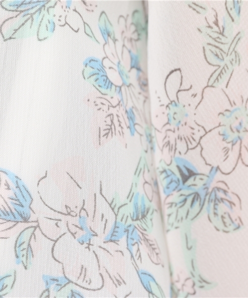 Shelly island（シェリーアイランド）の「【Shellyisland】花柄シフォンボヘミアンカーディガン（カーディガン/ボレロ・レディース・ホワイト/ブラック/ネイビー・FREE）」の11枚目の写真