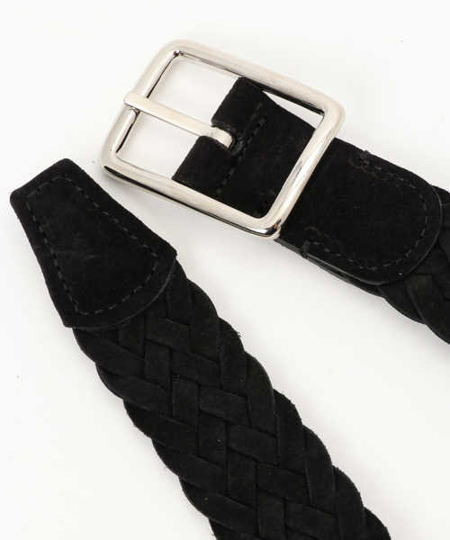 Anderson's（アンダーソンズ）の「Anderson's レザーメッシュベルト（ベルト・メンズ・ブラック/ブラウン/グレー・85/80/95/90）」の4枚目の写真