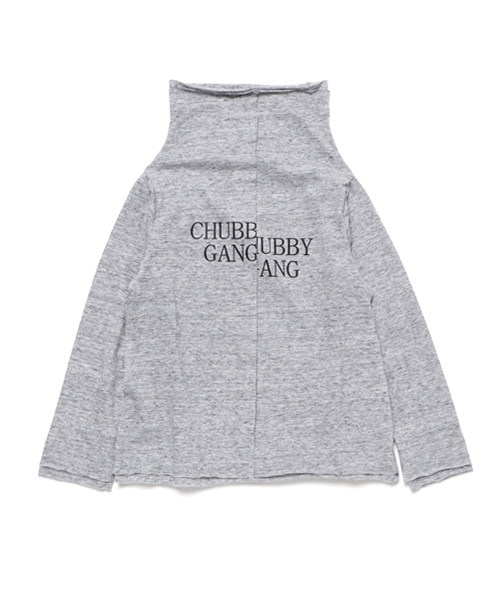 CHUBBYGANG（チャビーギャング）の「フロントステッチハイネックロングTシャツ（Tシャツ/カットソー・キッズ・ブラック/ライトグレー/ホワイト・140/150/120/110/130/160/100）」の3枚目の写真
