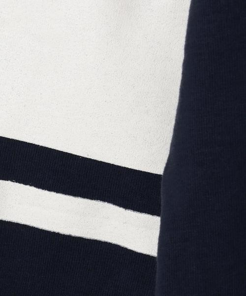 coen（コーエン）の「【coen kids】フットボールTシャツ（100～150cm)（Tシャツ/カットソー・キッズ・オフホワイト/ネイビー・140/150/100/110/120/130）」の9枚目の写真