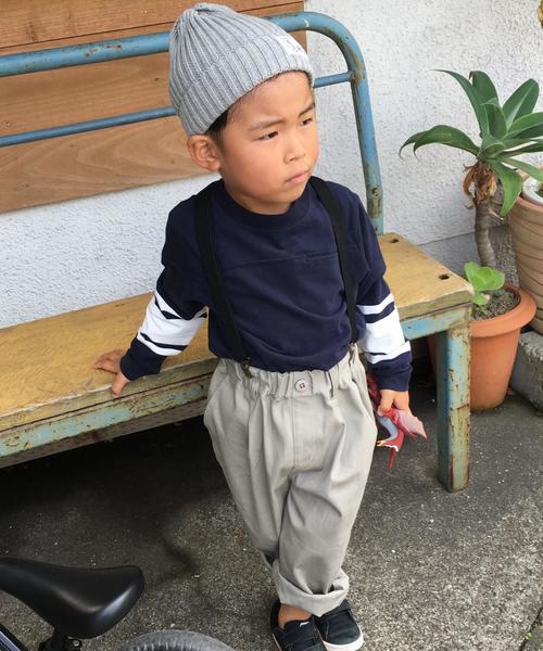 coen（コーエン）の「【coen kids】フットボールTシャツ（100～150cm)（Tシャツ/カットソー・キッズ・オフホワイト/ネイビー・140/150/100/110/120/130）」の5枚目の写真