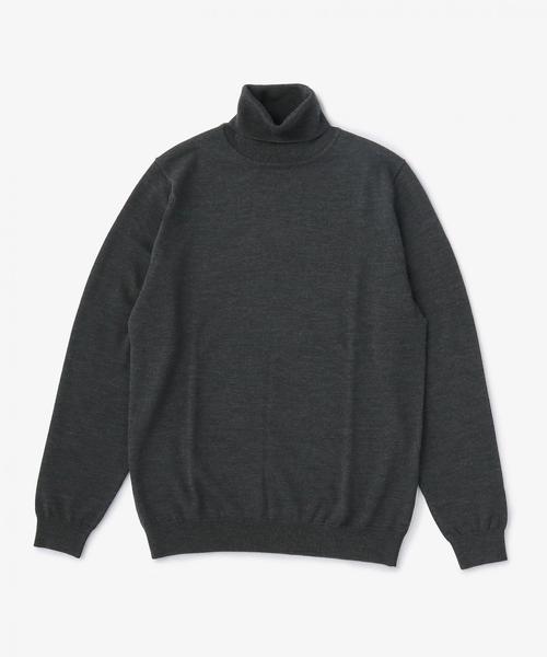 UNITED ARROWS（ユナイテッドアローズ）の「USET ハイゲージ タートルネック◆（ニット/セーター・メンズ・ロイヤルブルー/ベージュ/ブラック/ネイビー/ダークグレー・X-SMALL/LARGE/MEDIUM/SMALL/XX-LARGE/X-LARGE）」の3枚目の写真