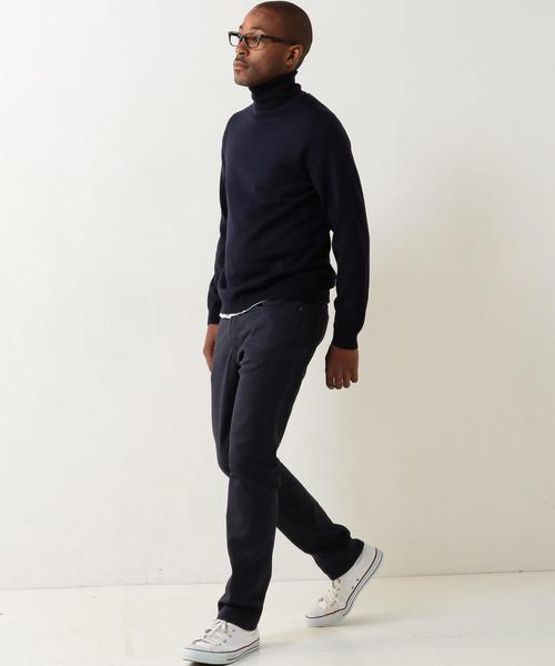 UNITED ARROWS（ユナイテッドアローズ）の「USET ハイゲージ タートルネック◆（ニット/セーター・メンズ・ロイヤルブルー/ベージュ/ブラック/ネイビー/ダークグレー・X-SMALL/LARGE/MEDIUM/SMALL/XX-LARGE/X-LARGE）」の19枚目の写真