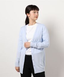 選べる3デザイン　ウォッシャブルシルクタッチニットカーディガン