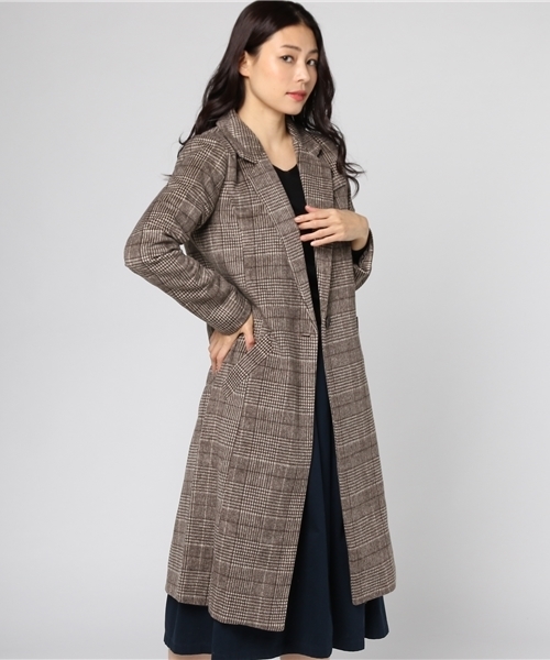 KOBE LETTUCE（コウベレタス）の「フェイクウールチェスターコート（チェスターコート・レディース・ベージュ系その他2/ブルー系その他/グレー系その他4/グレー系その他5/イエロー系その他2/ブラック系その他/グレー系その他6/ベージュ系その他/ブラック系その他2/グレー系その他/ブラック系その他3/ベージュ/ブラック/グレー/ブラウン系その他3/ブラウン系その他2/グレー系その他2/ブラウン系その他/ネイビー/キャメル/チャコールグレー/ホワイト系その他2/ホワイト系その他/ブルー系その他3/ピンク系その他2/ブルー系その他2/ピンク系その他/ブルー系その他5/ブルー系その他4/ブラウン系その他4/モカ・ONE SIZE/L/M）」の17枚目の写真