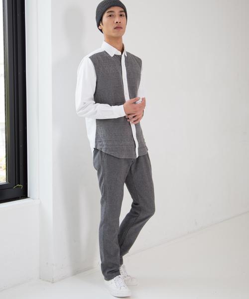 green label relaxing（グリーンレーベルリラクシング）の「[バリス] BC BALLIS STRC/FLAN NOP パンツ◆（その他パンツ・メンズ・ネイビー/グレー/ダークグレー・X-LARGE/LARGE/X-SMALL/MEDIUM/SMALL/XX-LARGE）」の4枚目の写真