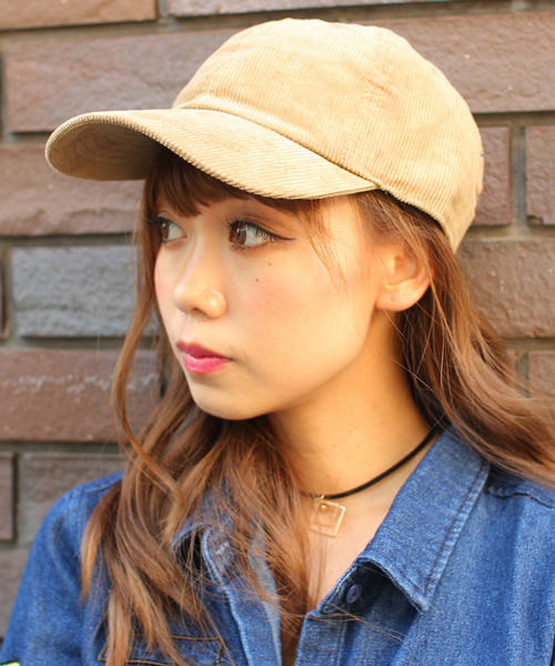 newhattan(ニューハッタン)の「NEW HATTAN コーデュロイCAP キャップ(キャップ・レディース・ダークブラウン/アイボリー/ブラック/ベージュ/ネイビー・FREE)」の13枚目の写真