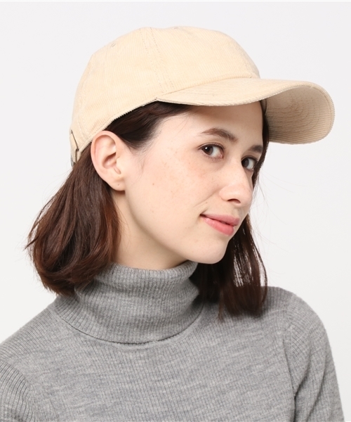 newhattan(ニューハッタン)の「NEW HATTAN コーデュロイCAP キャップ(キャップ・レディース・ダークブラウン/アイボリー/ブラック/ベージュ/ネイビー・FREE)」の14枚目の写真