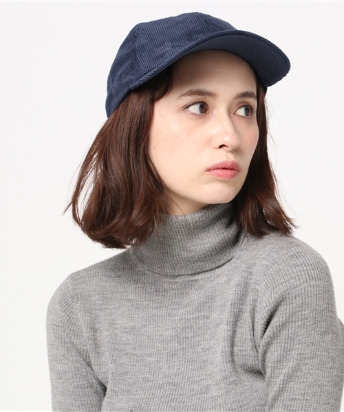 newhattan(ニューハッタン)の「NEW HATTAN コーデュロイCAP キャップ(キャップ・レディース・ダークブラウン/アイボリー/ブラック/ベージュ/ネイビー・FREE)」の5枚目の写真