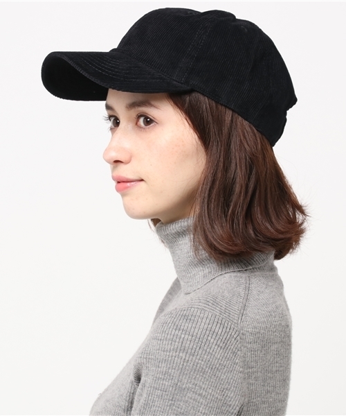 newhattan(ニューハッタン)の「NEW HATTAN コーデュロイCAP キャップ(キャップ・レディース・ダークブラウン/アイボリー/ブラック/ベージュ/ネイビー・FREE)」の6枚目の写真