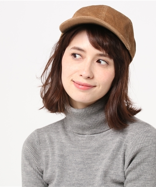 newhattan(ニューハッタン)の「NEW HATTAN コーデュロイCAP キャップ(キャップ・レディース・ダークブラウン/アイボリー/ブラック/ベージュ/ネイビー・FREE)」の12枚目の写真