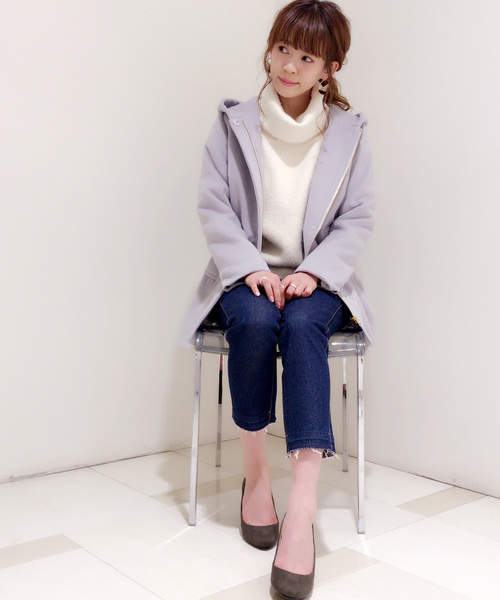 archives（アルシーヴ）の「【ZOZOTOWN限定】ミディ丈フードコート（その他アウター・レディース・オフホワイト/ライトグレー/ネイビー・MEDIUM）」の15枚目の写真