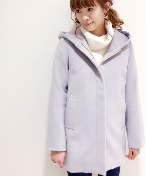 archives（アルシーヴ）の「【ZOZOTOWN限定】ミディ丈フードコート（その他アウター・レディース・オフホワイト/ライトグレー/ネイビー・MEDIUM）」の16枚目の写真