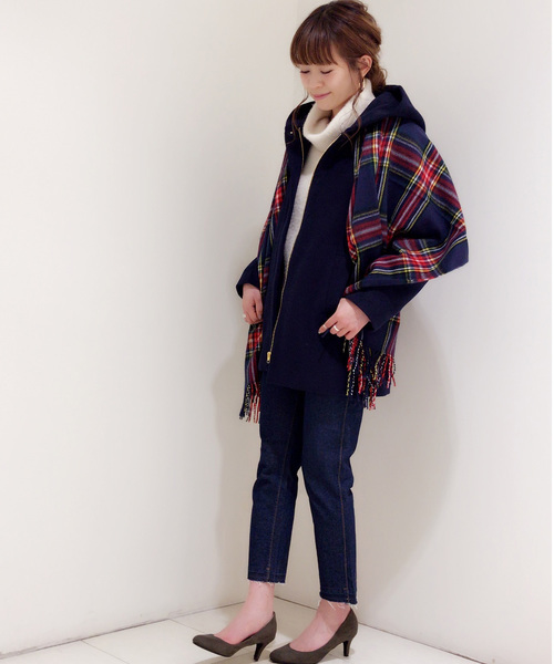 archives（アルシーヴ）の「【ZOZOTOWN限定】ミディ丈フードコート（その他アウター・レディース・オフホワイト/ライトグレー/ネイビー・MEDIUM）」の12枚目の写真