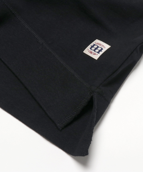 COMECHATTO&CLOSET(カムチャットアンドクロゼット)の「フットボール5分袖ルーズスウェット(スウェット・キッズ・ブラック/アイボリー/グレー・140/100/120/110/130/90)」の5枚目の写真