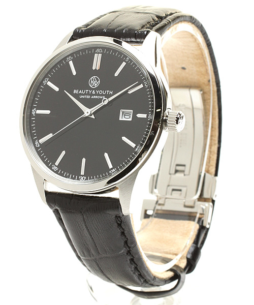 BEAUTY&YOUTH UNITED ARROWS（ビューティーアンドユースユナイテッドアローズ）の「BY プレーン レザーベルト（アナログ腕時計・メンズ・ホワイト/オフホワイト/ブラック/ネイビー・フリー）」の4枚目の写真