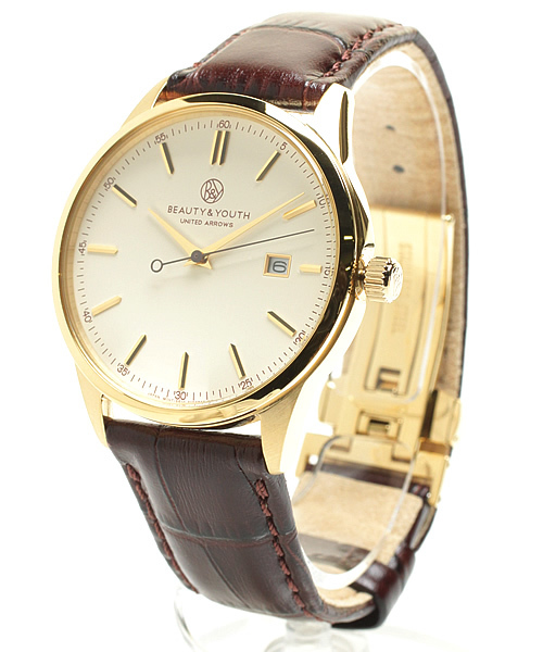 BEAUTY&YOUTH UNITED ARROWS（ビューティーアンドユースユナイテッドアローズ）の「BY プレーン レザーベルト（アナログ腕時計・メンズ・ホワイト/オフホワイト/ブラック/ネイビー・フリー）」の3枚目の写真