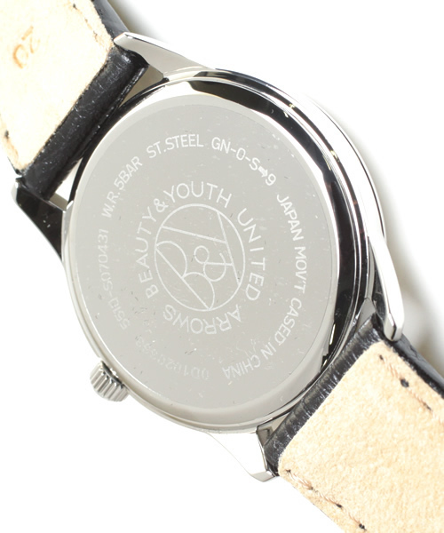 BEAUTY&YOUTH UNITED ARROWS（ビューティーアンドユースユナイテッドアローズ）の「BY プレーン レザーベルト（アナログ腕時計・メンズ・ホワイト/オフホワイト/ブラック/ネイビー・フリー）」の7枚目の写真