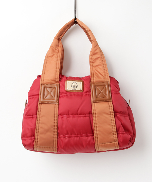 VitaFelice(ヴィータフェリーチェ)の「キルティングトートバッグ(M)(トートバッグ・レディース・チャコールグレー/ブラック/ベージュ/パープル/ネイビー/カーキ/ピンク/アイボリー/グレー系その他/ナチュラル/パープル系その他/ワイン/ブラック系その他/ベージュ系その他/グレー/ブラウン/パープル系その他2/チャコール/ライトグレー/ドット/カモフラージュ・FREE)」の19枚目の写真