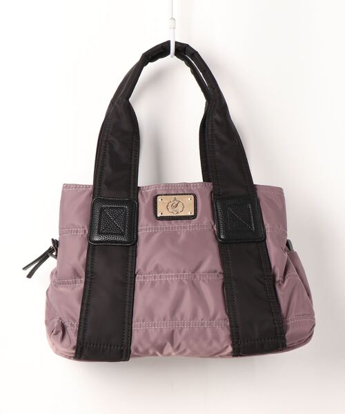 VitaFelice(ヴィータフェリーチェ)の「キルティングトートバッグ(M)(トートバッグ・レディース・チャコールグレー/ブラック/ベージュ/パープル/ネイビー/カーキ/ピンク/アイボリー/グレー系その他/ナチュラル/パープル系その他/ワイン/ブラック系その他/ベージュ系その他/グレー/ブラウン/パープル系その他2/チャコール/ライトグレー/ドット/カモフラージュ・FREE)」の17枚目の写真