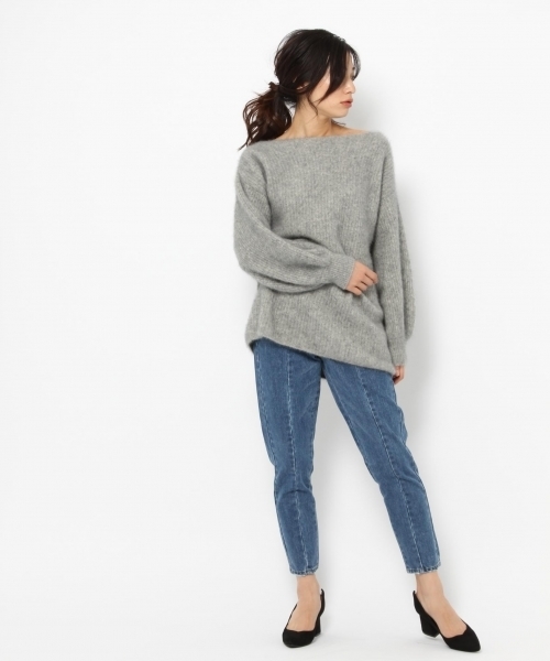 laboratory work(ラボラトリーワーク)の「【ふわふわ上質】フェレットアゼロングニット(ニット/セーター・レディース・ブラウン/グレー/ピンク/ブルー系その他・MEDIUM)」の14枚目の写真