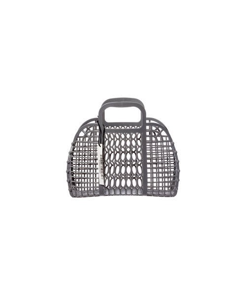 PUEBCO（プエブコ）の「PLASTIC MARKET BAG Small（トートバッグ・メンズ・ホワイト/ブラック/グレー・SMALL）」の3枚目の写真