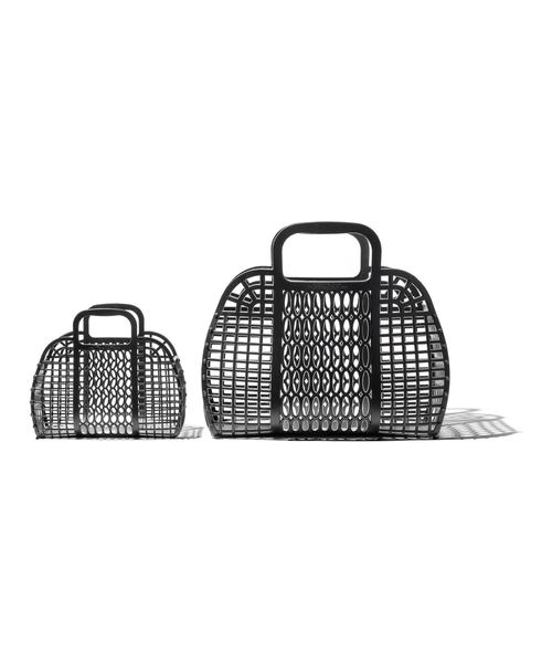 PUEBCO（プエブコ）の「PLASTIC MARKET BAG Small（トートバッグ・メンズ・ホワイト/ブラック/グレー・SMALL）」の11枚目の写真