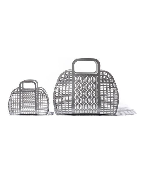 PUEBCO（プエブコ）の「PLASTIC MARKET BAG Small（トートバッグ・メンズ・ホワイト/ブラック/グレー・SMALL）」の10枚目の写真